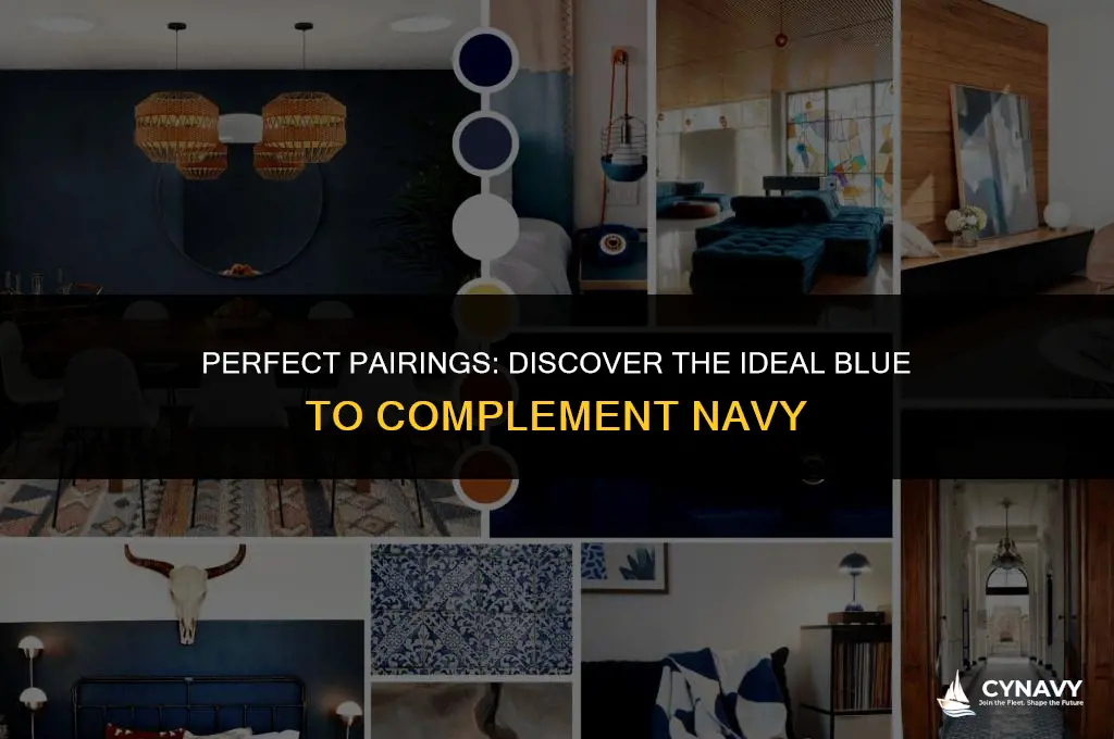 what color blue goes with navy blue