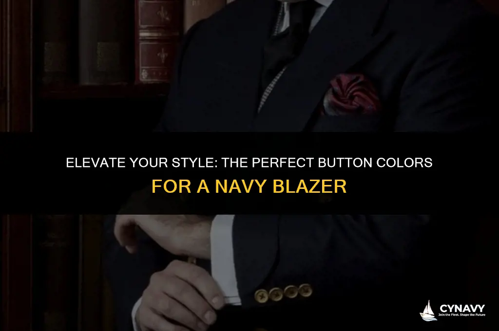 what color buttons for navy blazer