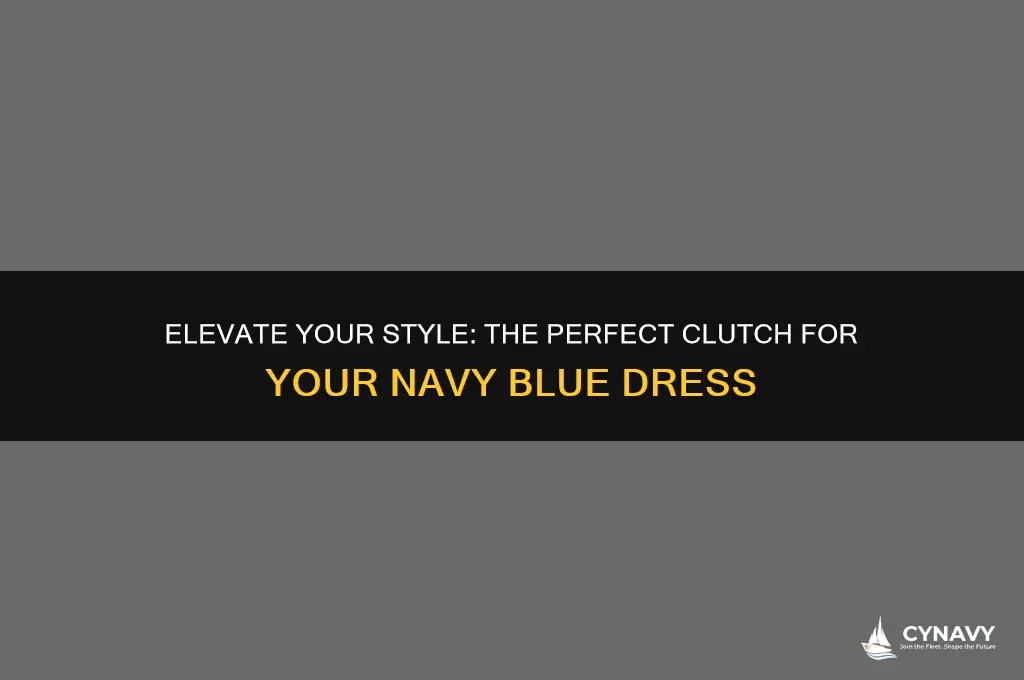 what color clutch with navy blue dress
