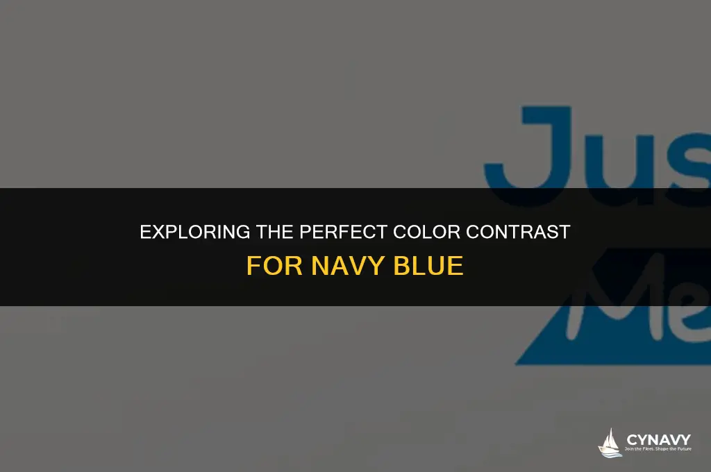 what color contrast navy blue