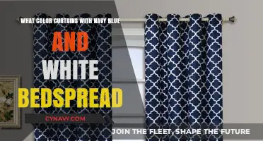 Harmonizing Hues: Curtain Color Ideas for a Navy Blue and White Bedspread