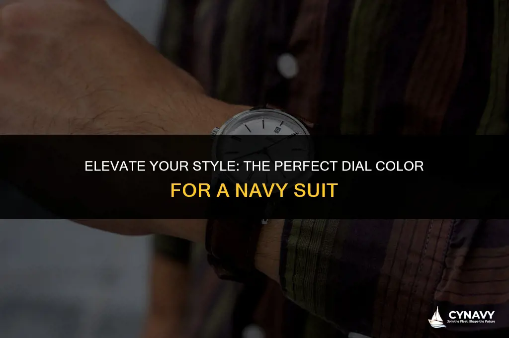 what color dial for a navy suit
