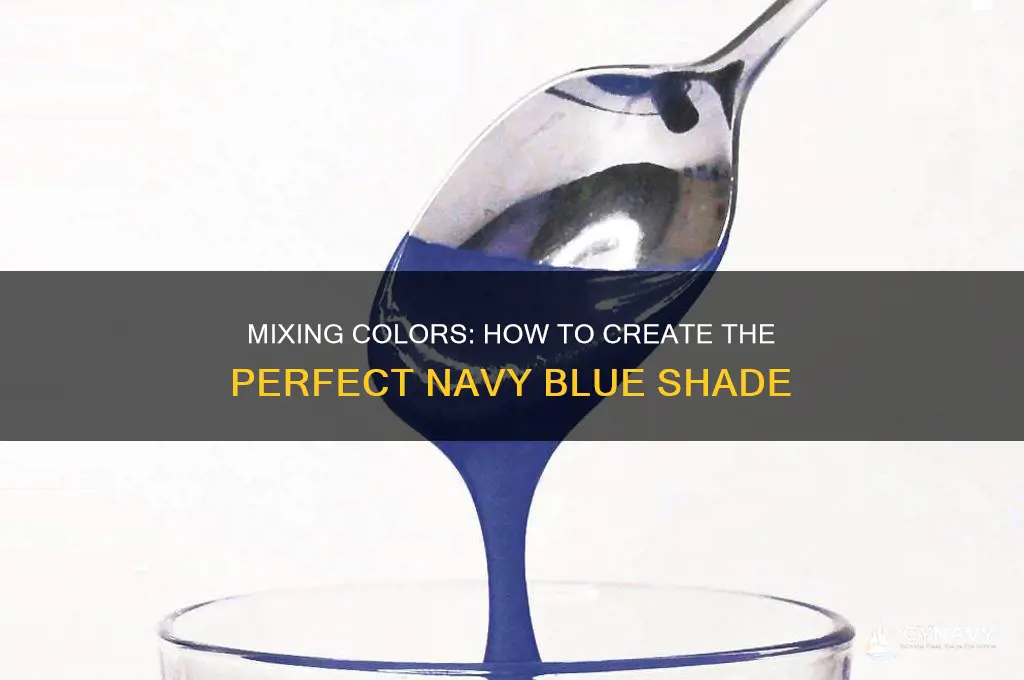 what color do you mix together to get navy blue