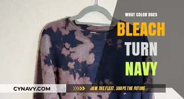 Bleach and Navy: The Surprising Color Transformation