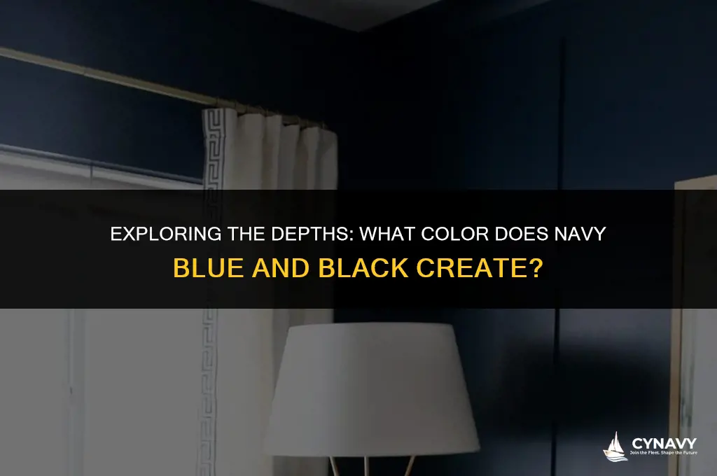 what color does navy blue and black make