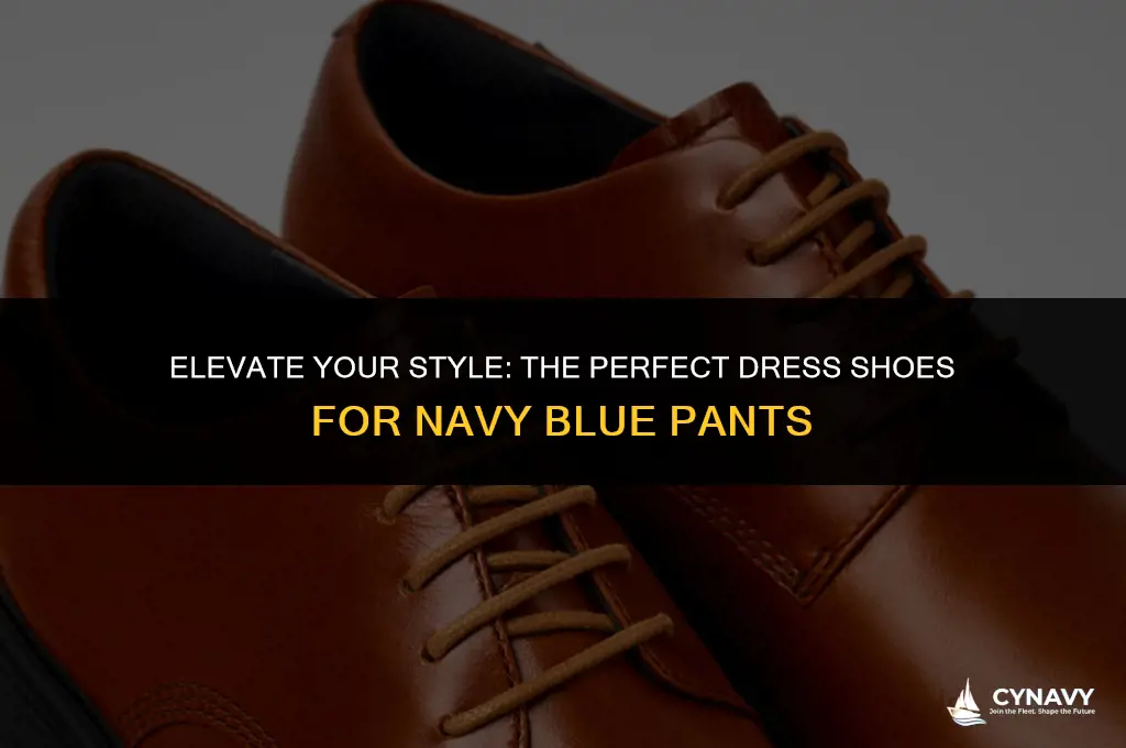 what color dress shoes for navy blue dress pants