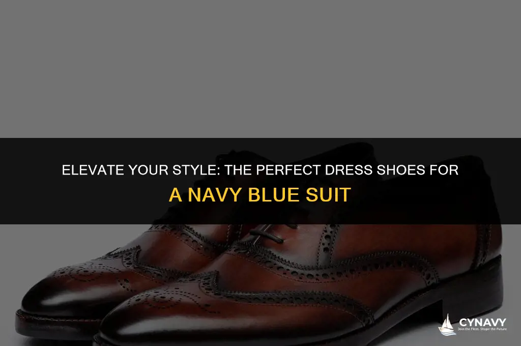 what color dress shoes with navy blue suit