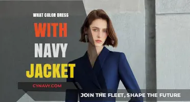 Elegant Ensemble: Navy Jacket's Perfect Match for Any Dress Color
