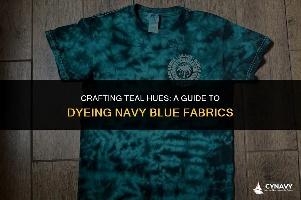 what color dye to make teal from navy