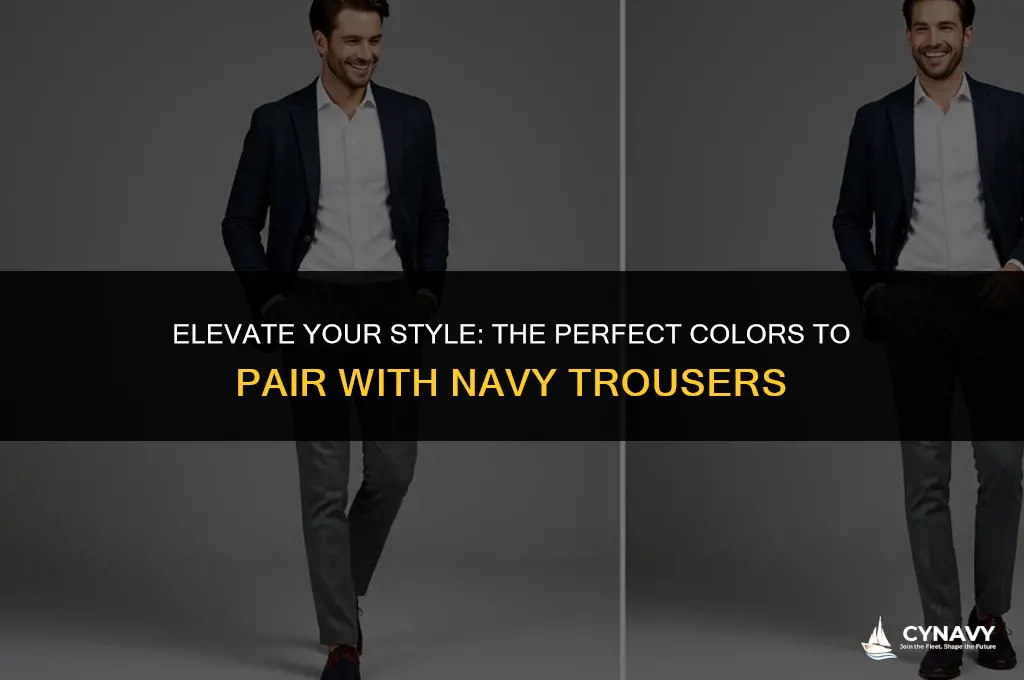 what color fits navy trousers