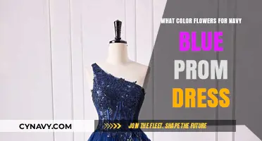 Elegant Blooms: Perfect Flower Colors for a Navy Blue Prom Dress