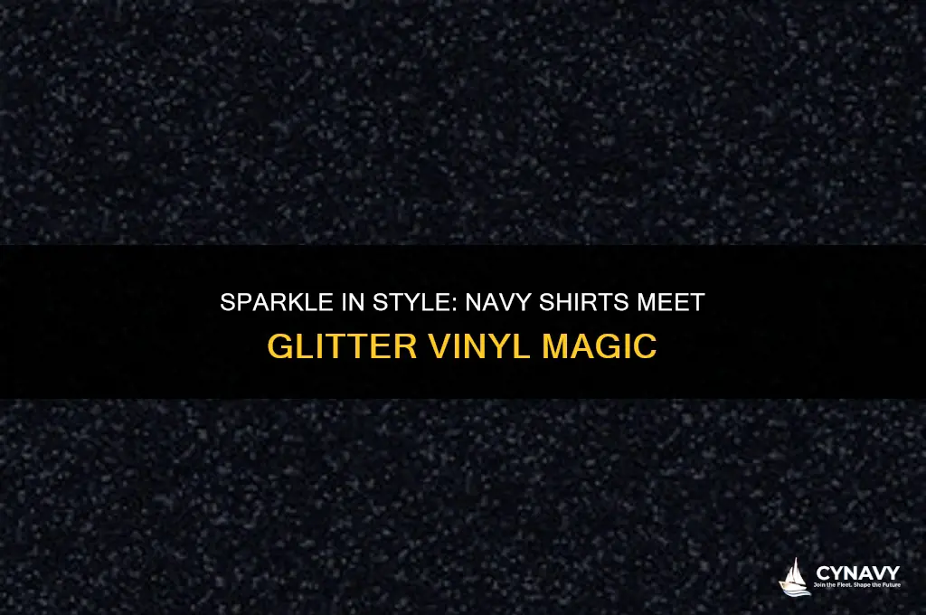what color glitter vinyl for navy shirt