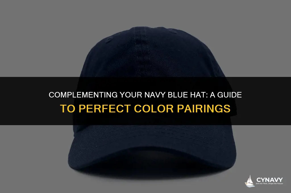what color goes good with navy blue hat