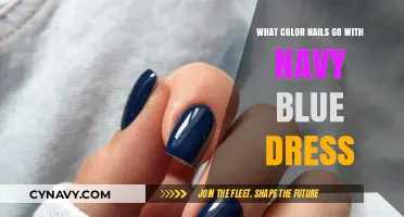 Elegant Nail Colors to Complement Your Navy Blue Dress