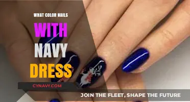 Elegant Nail Colors to Complement Your Navy Dress
