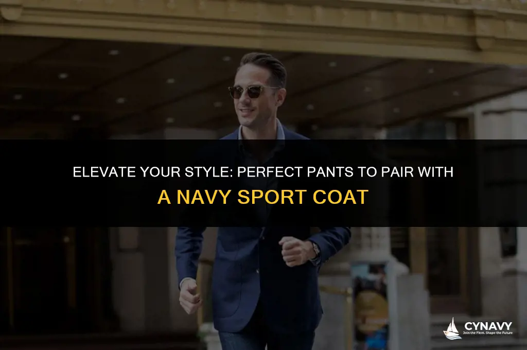 what color pants to wear with navy sport coat