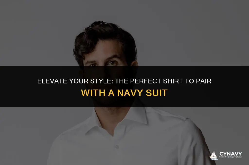 what color shirt with navy suit
