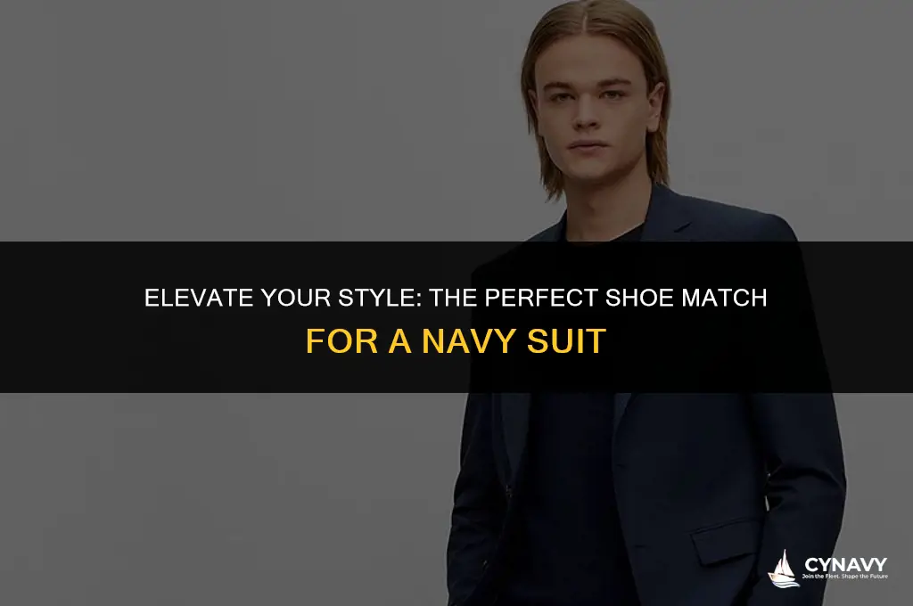 what color shoes go with a navy suit