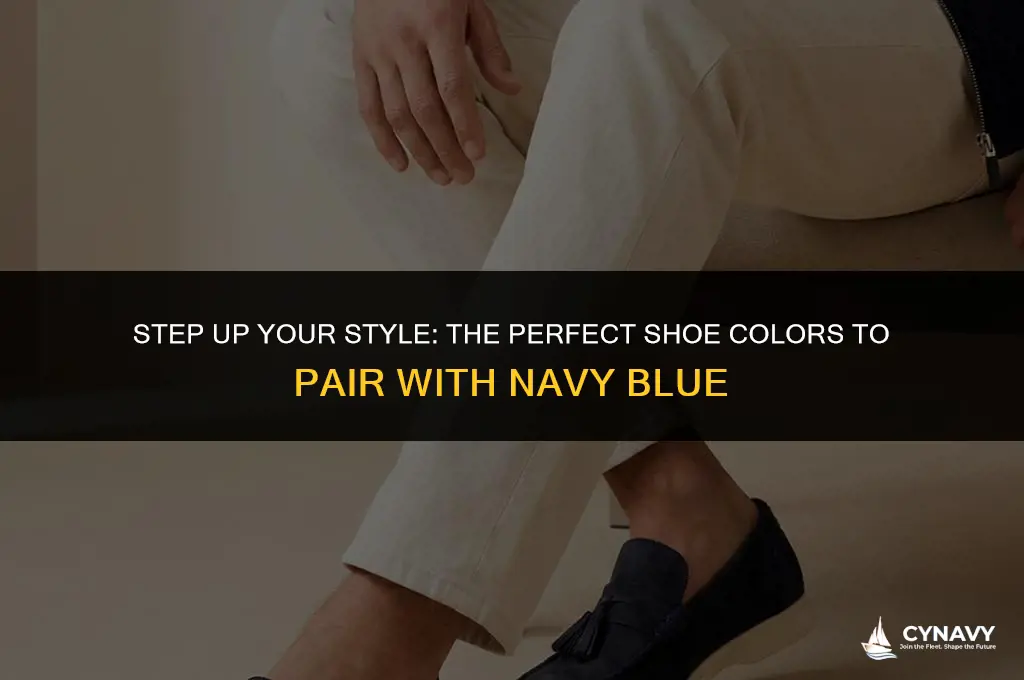 what color shoes with navy blue