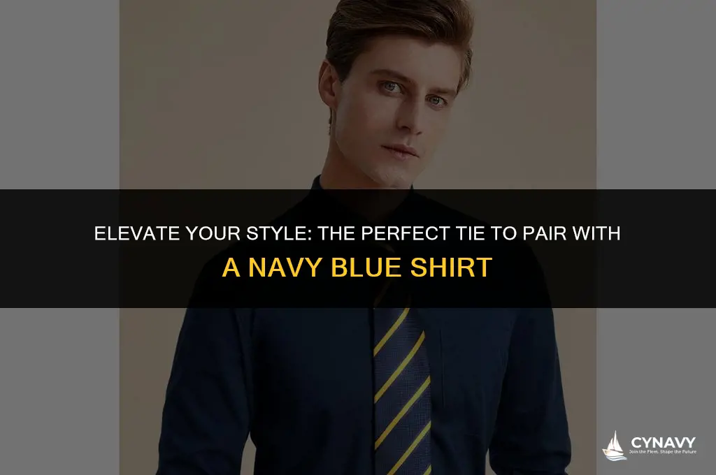 what color tie with navy blue shirt