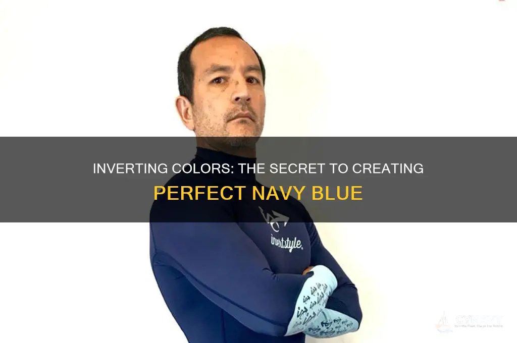 what color to invert to get navy blue