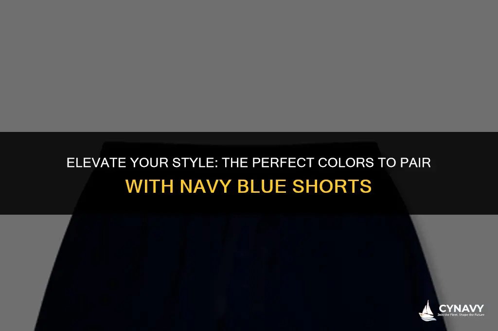 what colors go with navy blue shorts