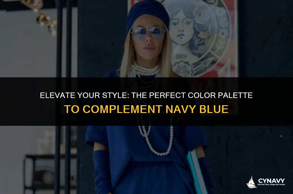 what colors look best with navy blue