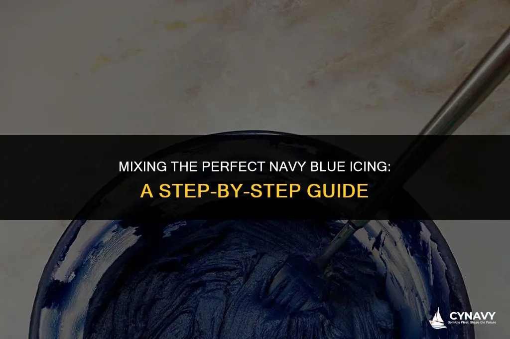 what colors make navy blue icing