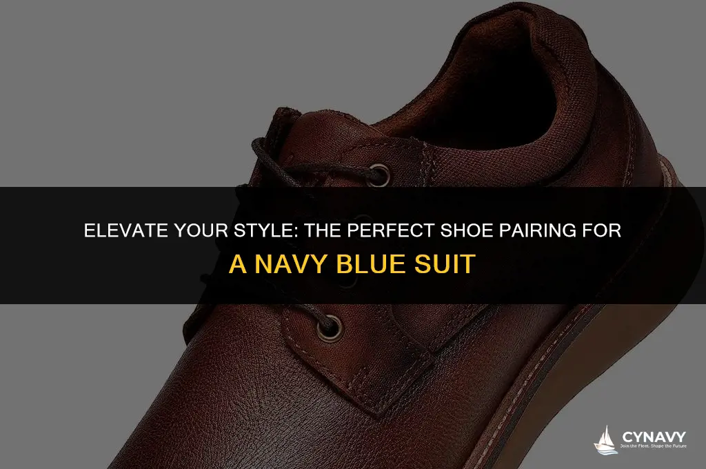 what colour shoes with navy blue suit