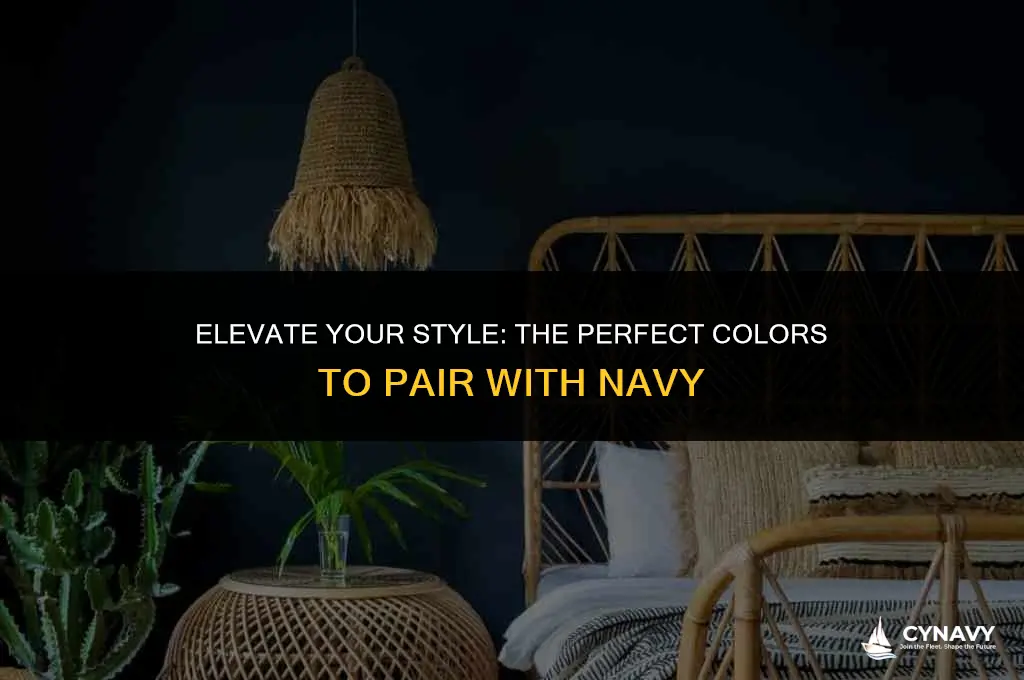 what colours match with navy