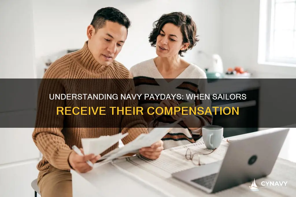 what days in the navy do you get paid