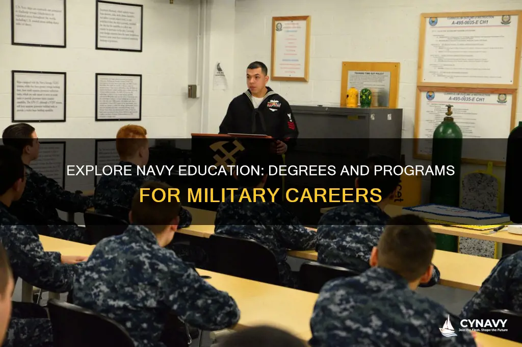 what degrees can you get in the navy