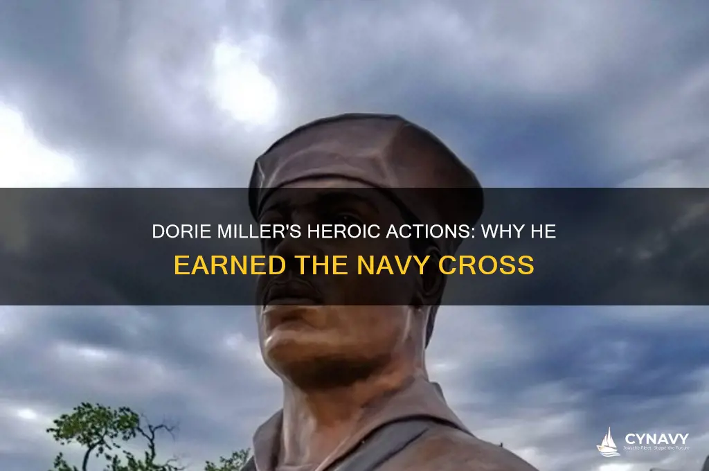 what did dorie miller do to receive the navy cross