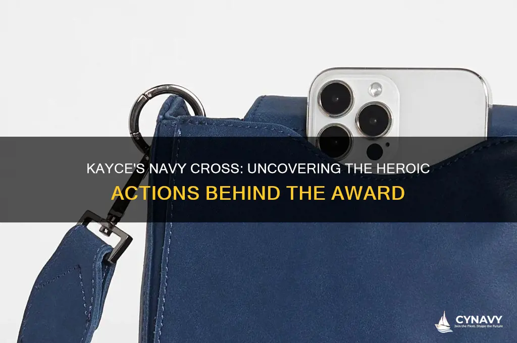 what did kayce do to get the navy cross