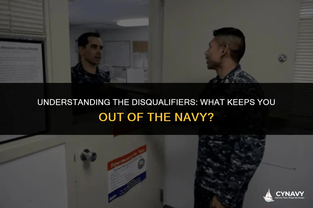 what disqualifies you from the navy