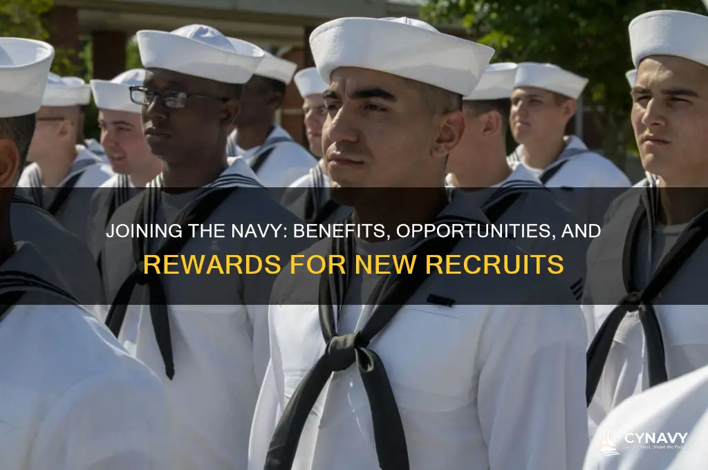 what do i get joining the navy