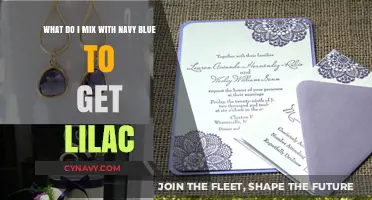 Mixing Navy Blue to Create Lilac: A Color Blending Guide