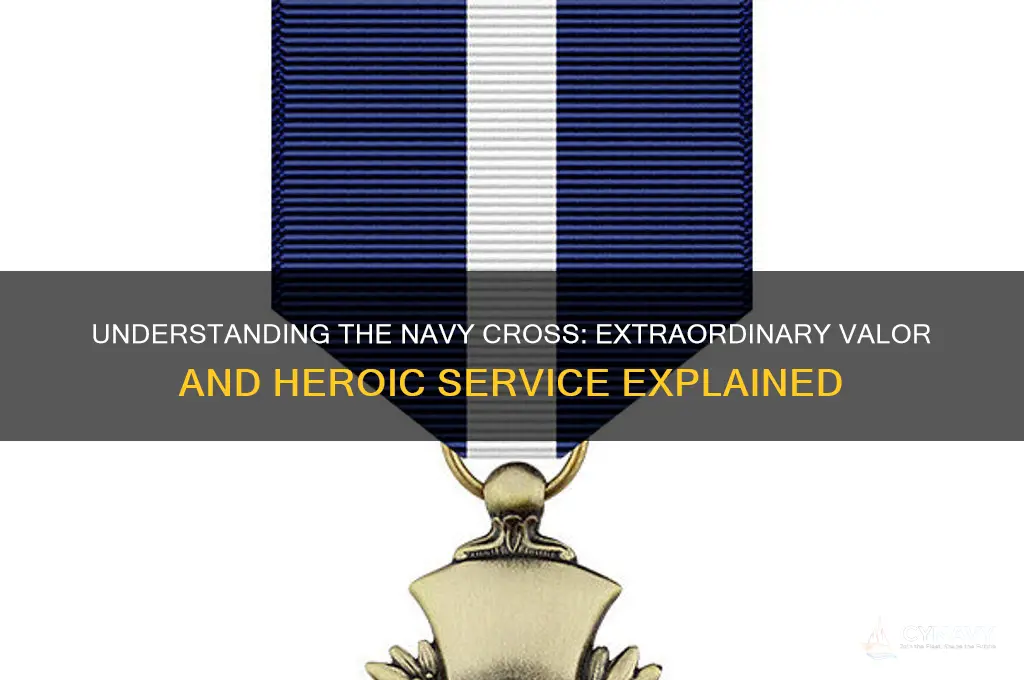 what do you get a navy cross for