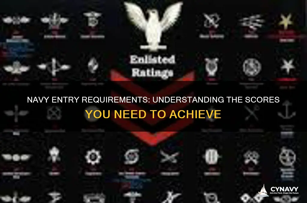 what do you have to score to get into navy