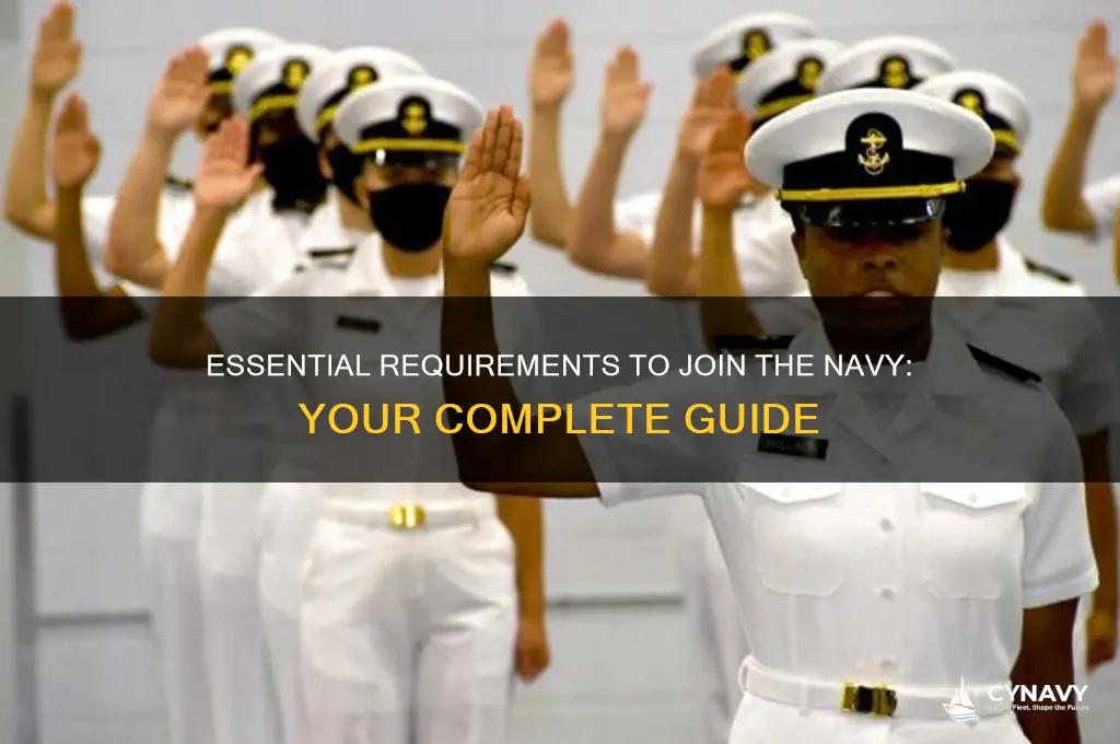 what do you need to get in the navy