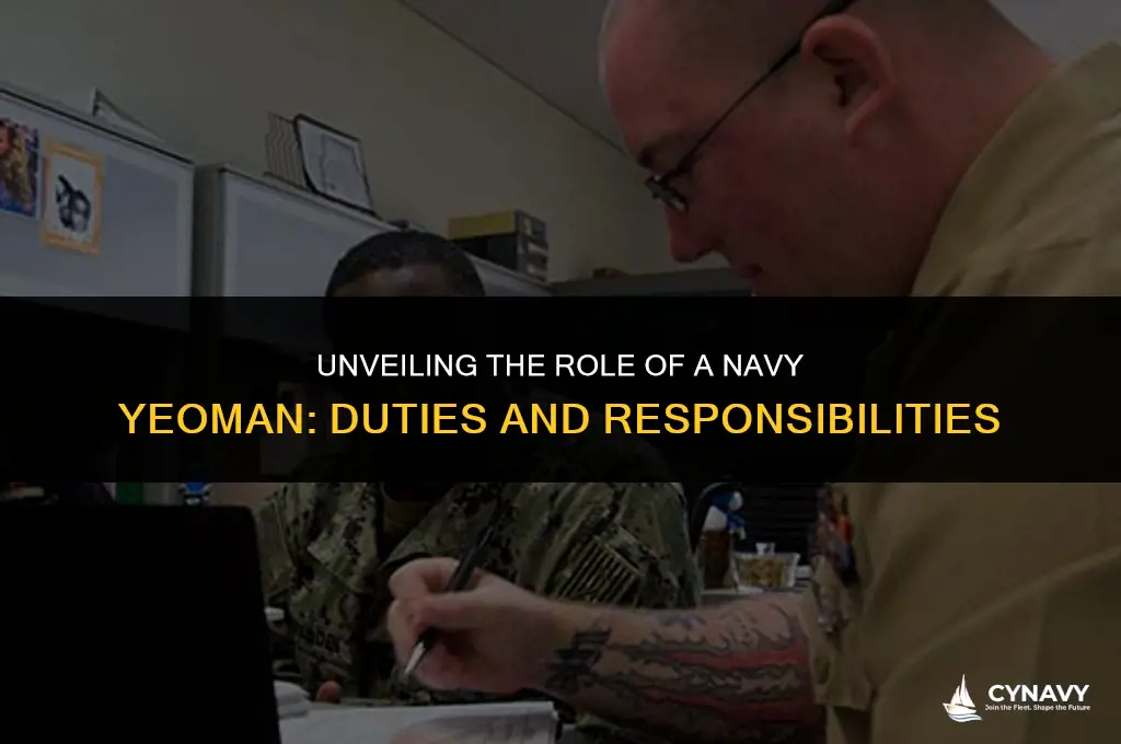 what does a navy yeoman do