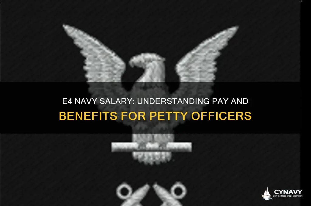 what does an e4 get paid in the navy