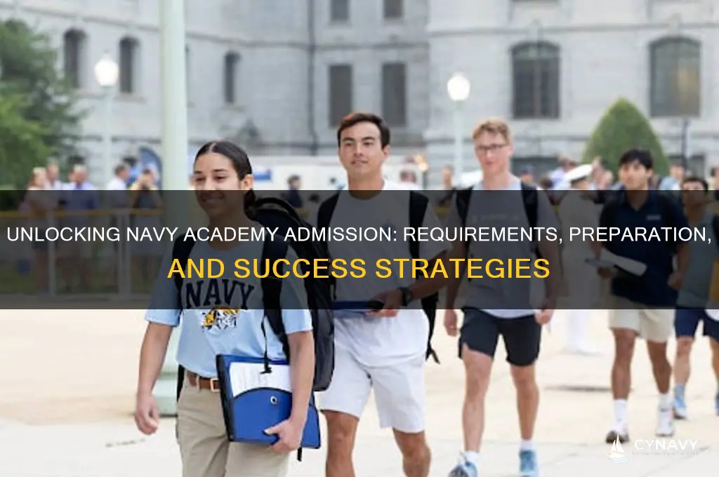 what does it take to get into the navy academy