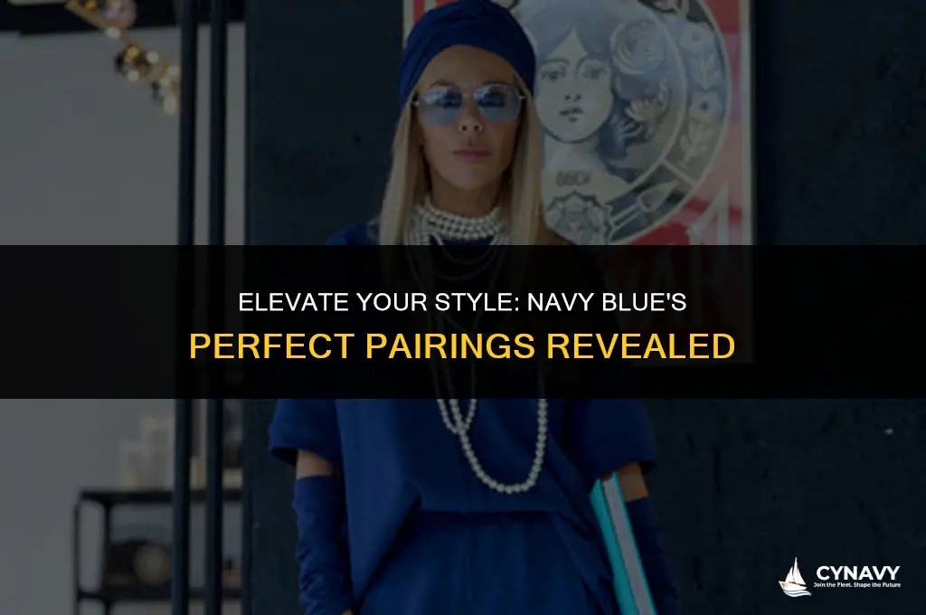 what does navy blue match with