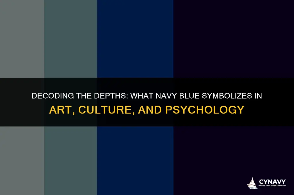 what does the color navy blue symbolize