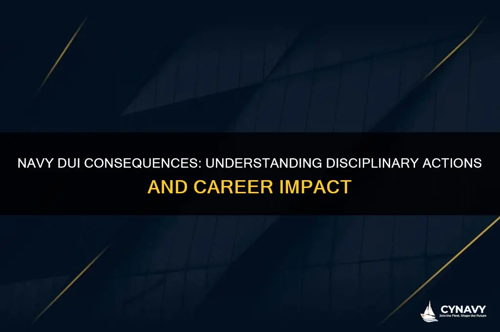 what does the navy do if you get a dui
