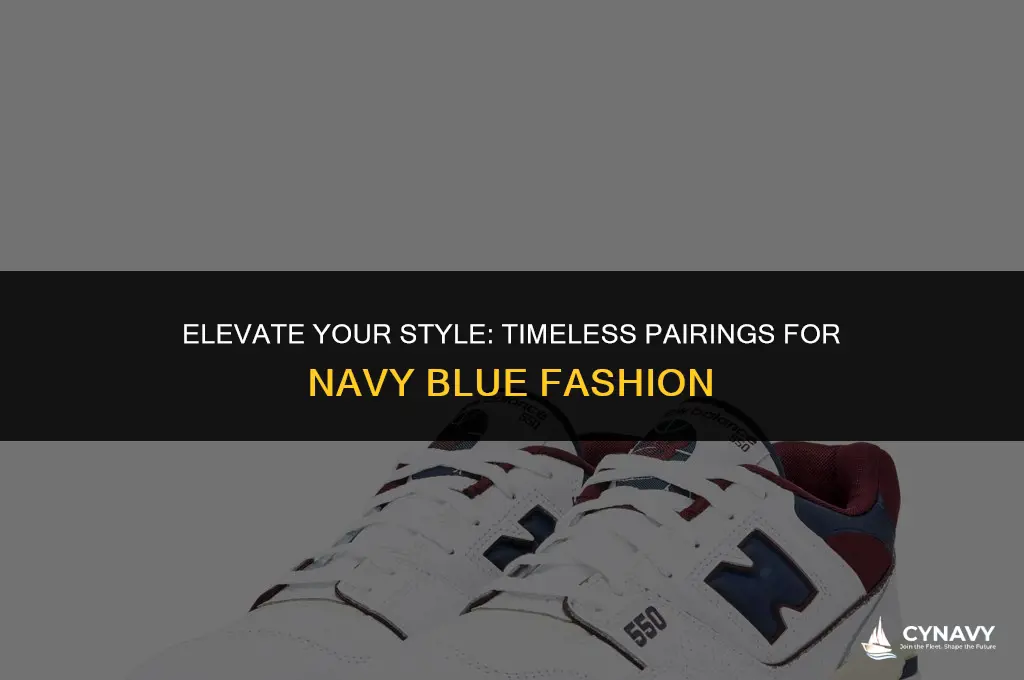 what goes well with navy blue