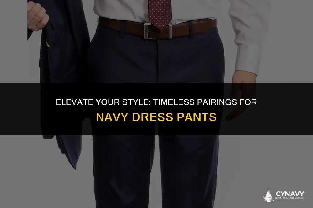what goes with navy dress pants
