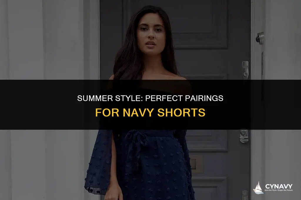 what goes with navy shorts