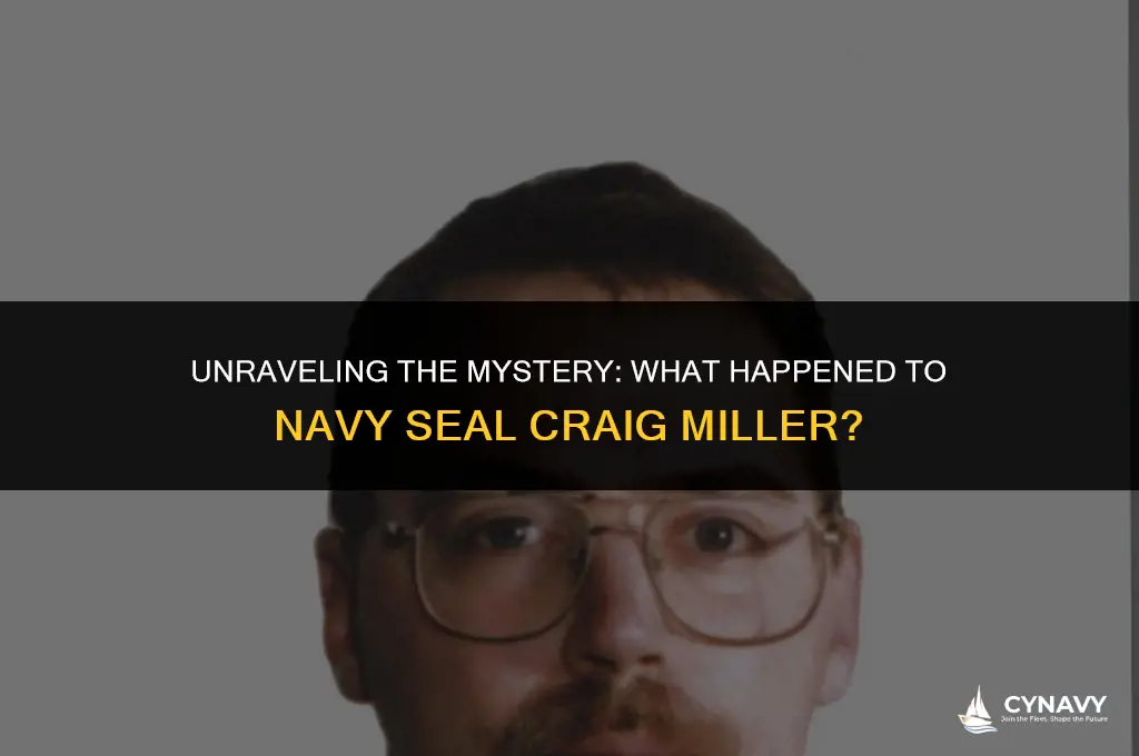 what happened to navy seal craig miller